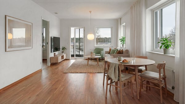 Rymlig hörnlägenhet