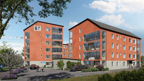 2:a med rymligt sovrum - seniorbostad