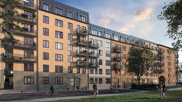 Stor 4:a med kök i vinkel
