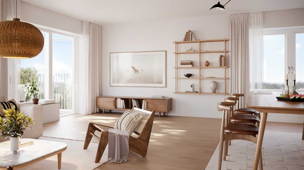 4:a med terrass högst upp i huset