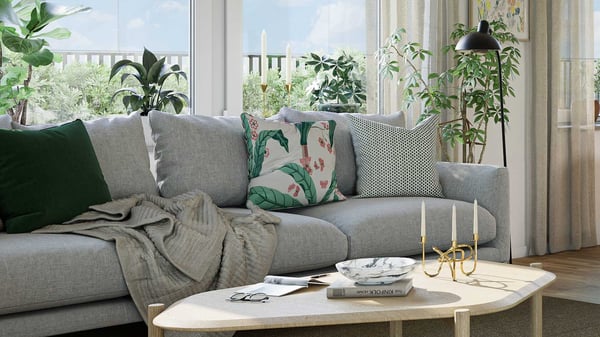 3:a med stor inglasad balkong - seniorbostad
