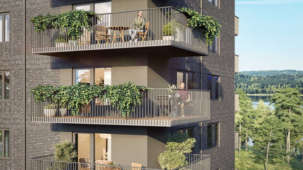 4:a med två stora balkonger