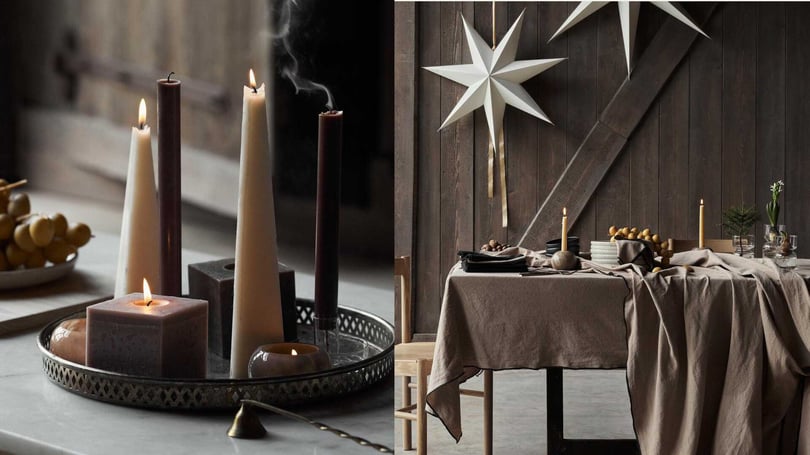 Juldekorationer i naturnyanser från Granit