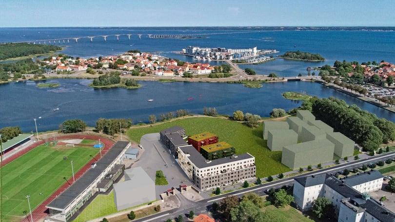 Brf Fredriks Udde flygvy tomt