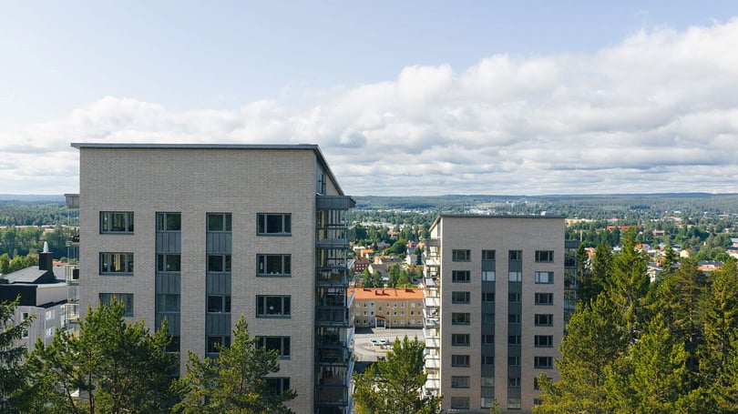De färdiga husen Brf Utsikten