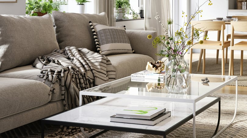 Visualisering Bonum Brf Stensundet soffa