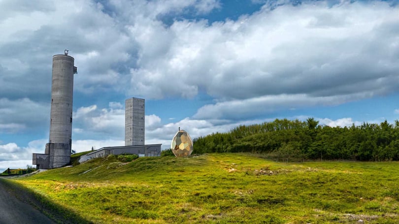 Illustration av Solar Eggs placering i Kiruna