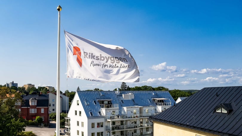 Brf Realen Riksbyggenflagga
