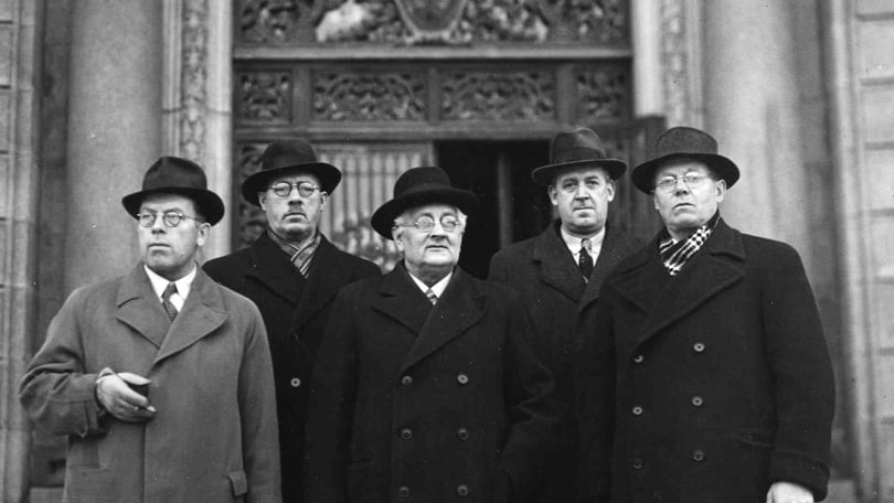 Anders Nilsson Viktor Björkman Nils Linde ED Kärrfeldt Thure Blomqvist Foto Bertil Höders