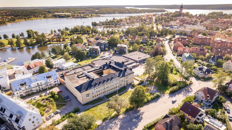 Tomtvy från ovan Bonum Brf Realen