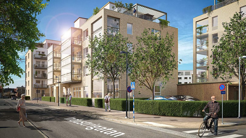 Bonum Brf Harmoni  husen från gatan