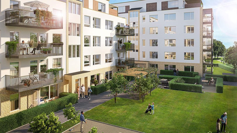 Bonum Brf Harmoni boulebana på innergården