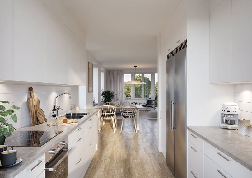Kök med matplats