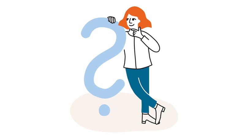 Illustration frågetecken