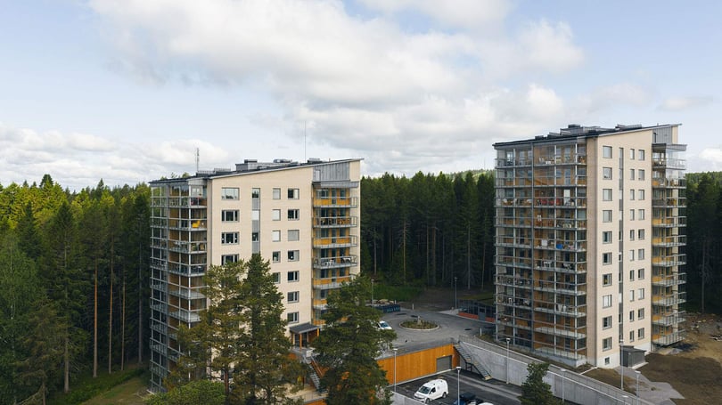 De färdiga husen Brf Utsikten