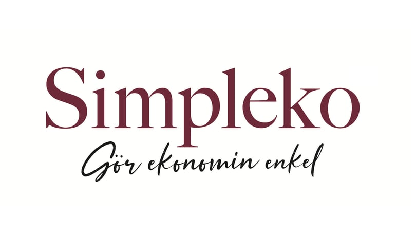 Simpleko-logotyp med texten Gör ekonomin enkel