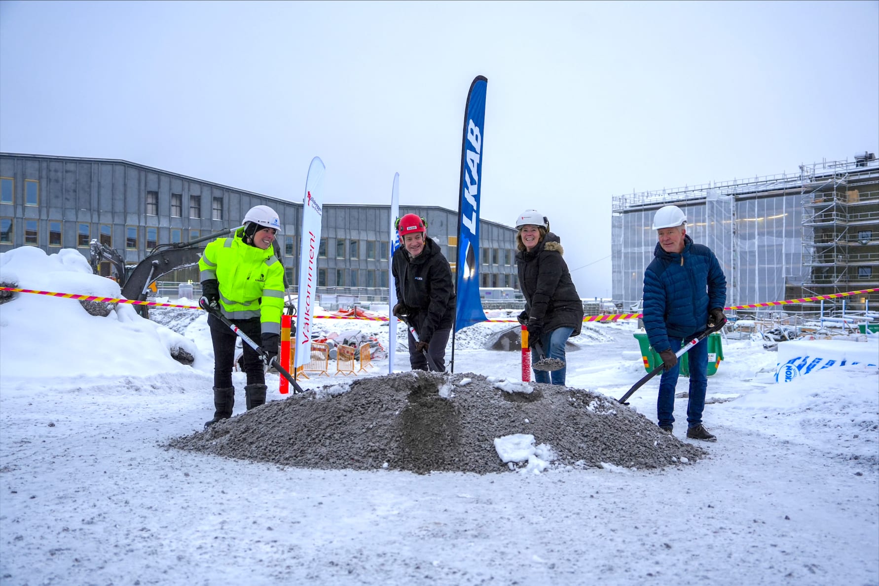 Första spadtaget för Brf Glasbjörken i Kiruna