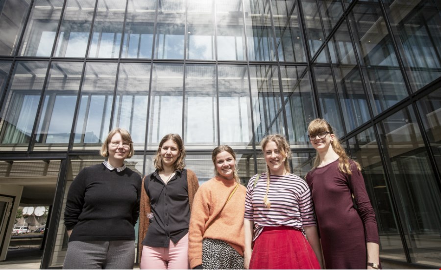 Designstudenter klär Viskaholm i textil 