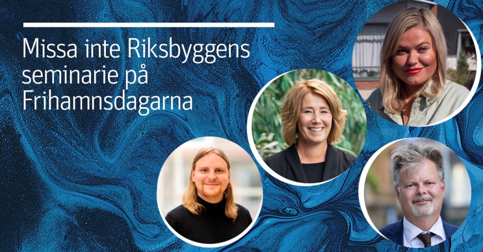 Bostäder för unga? Politiker och unga vuxna möts i Riksbyggens bostadssamtal