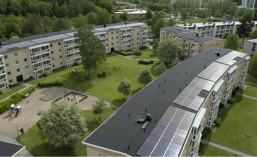 Invigning av jättelik solcellsanläggning i Riksbyggens Brf Nyköpingshus nr 15