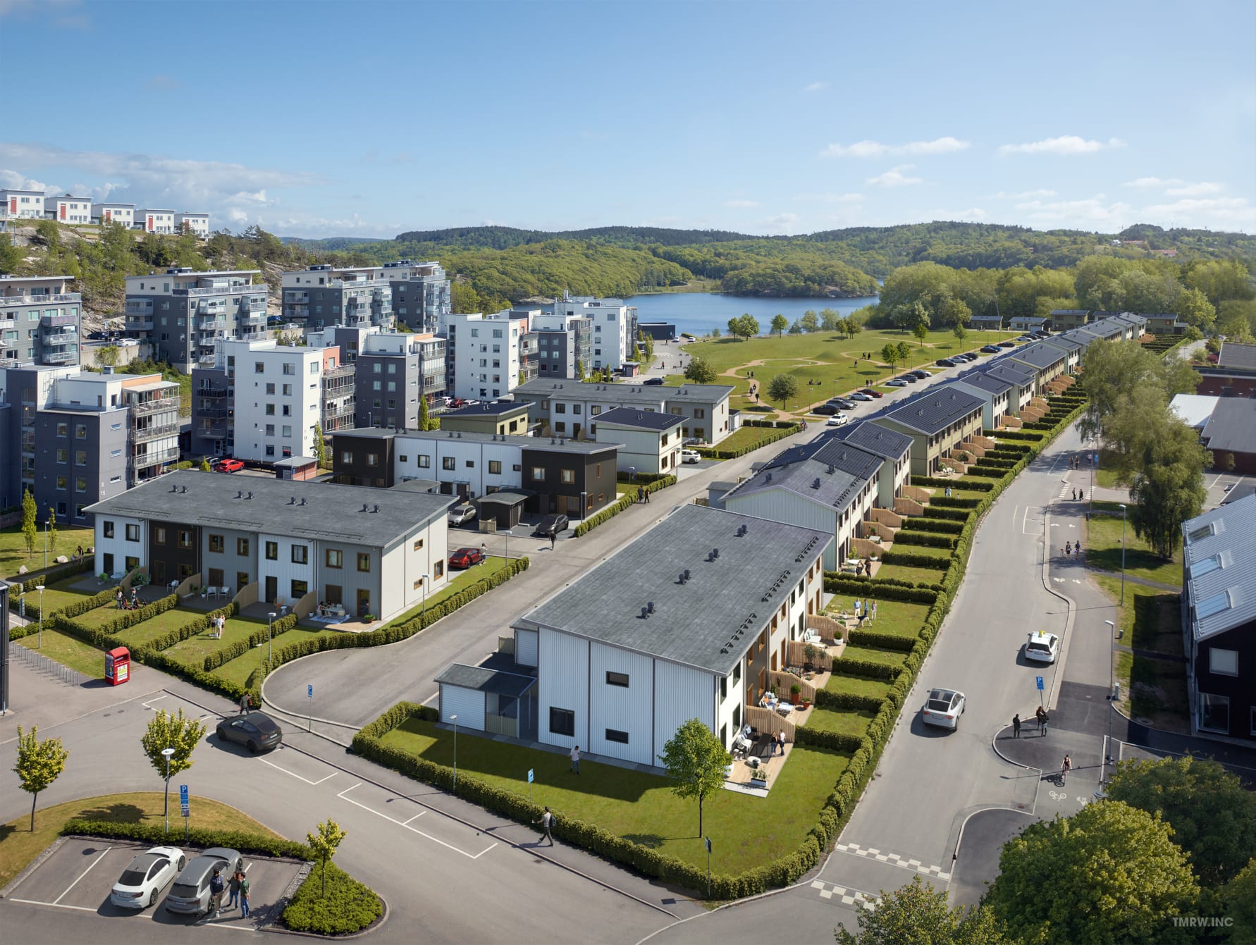 Byggstart för Riksbyggens radhus i Mölndal