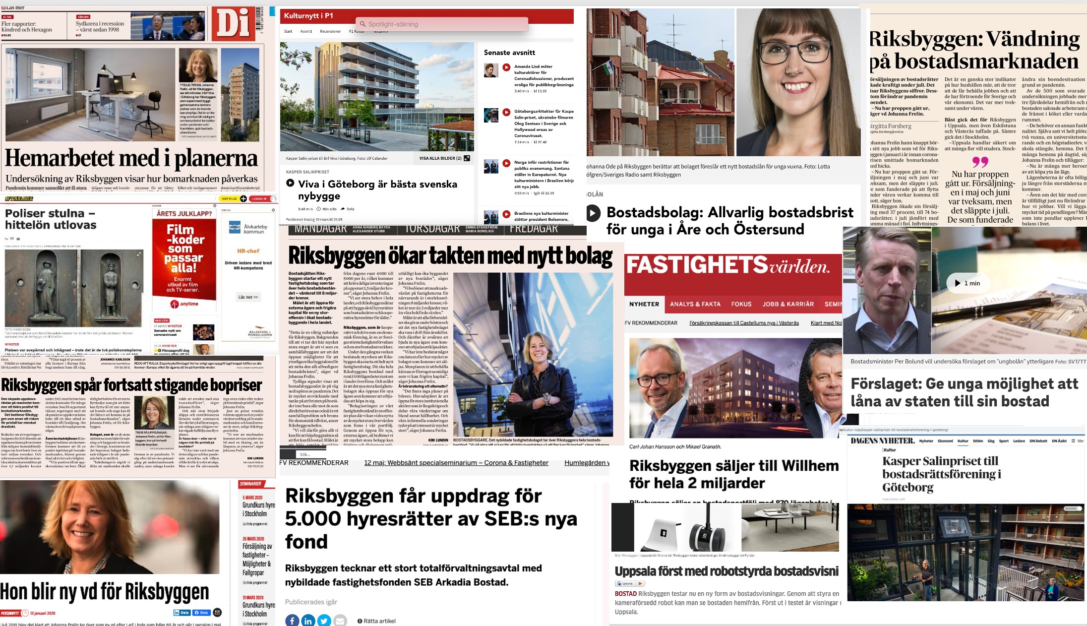 Försvunna poliser, Kasper Salin-vinst och Ungbolån i Riksbyggens presskrönika 2020