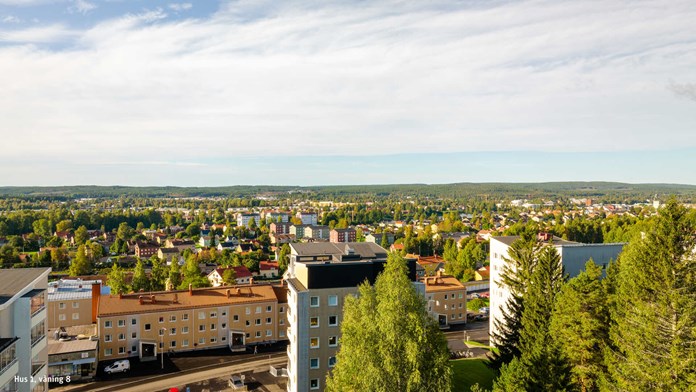 Utsikt från Hus 1, våning 8