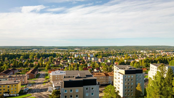 Utsikt från Hus 2, våning 10