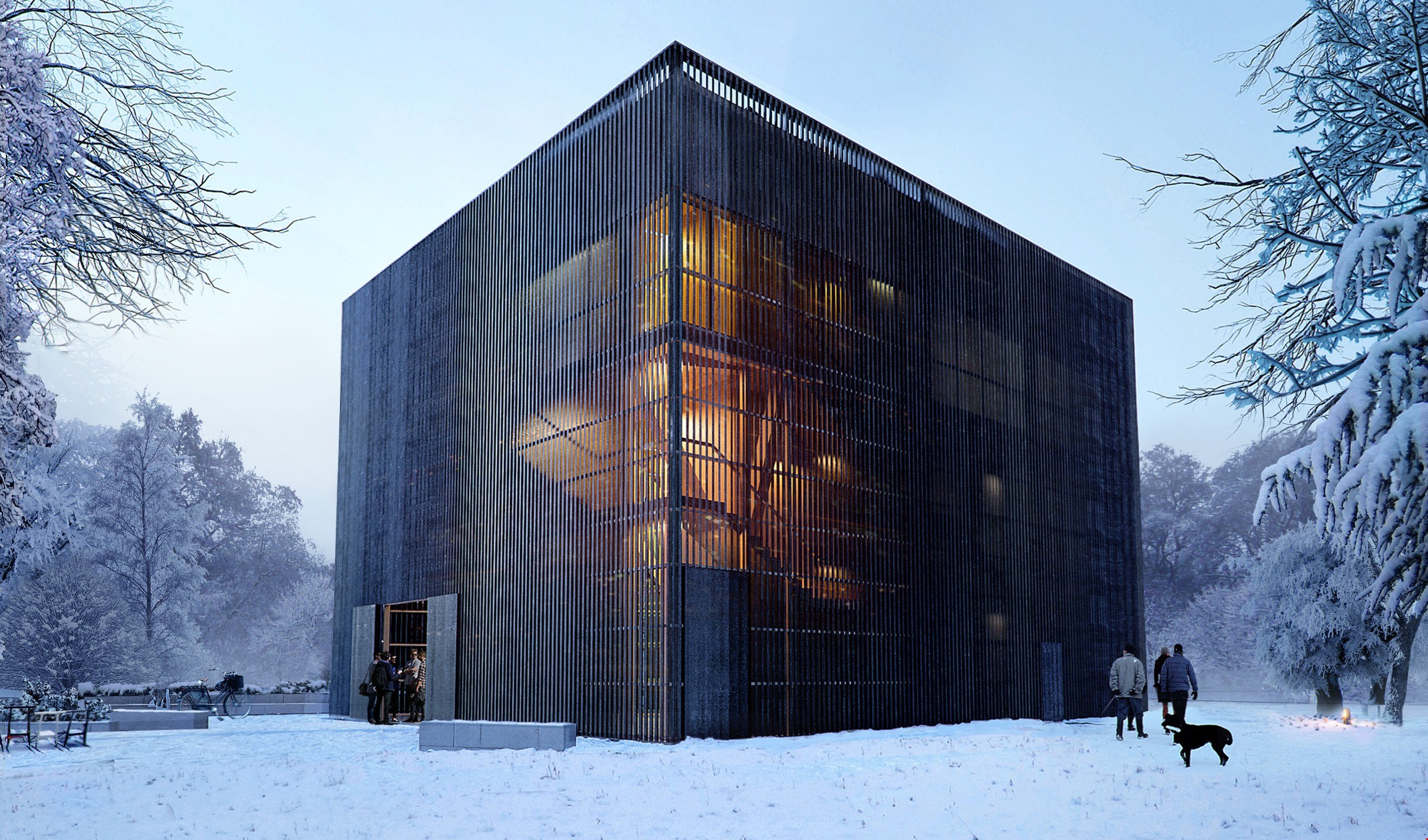 Snøhetta och Riksbyggen bygger framtidens bygdegård i Bro
