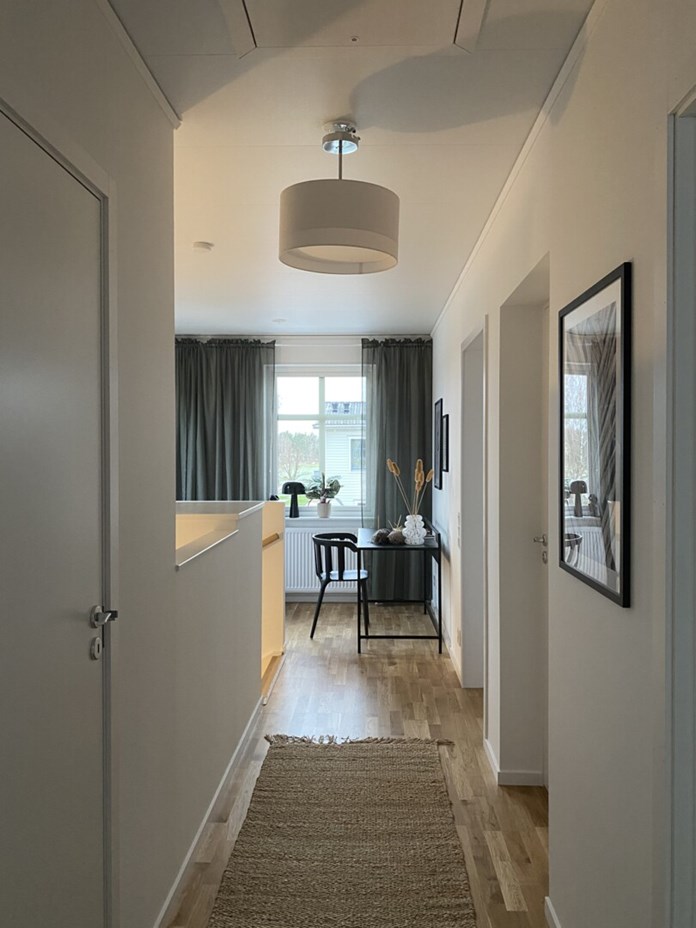 hall övervåning i gavelhus