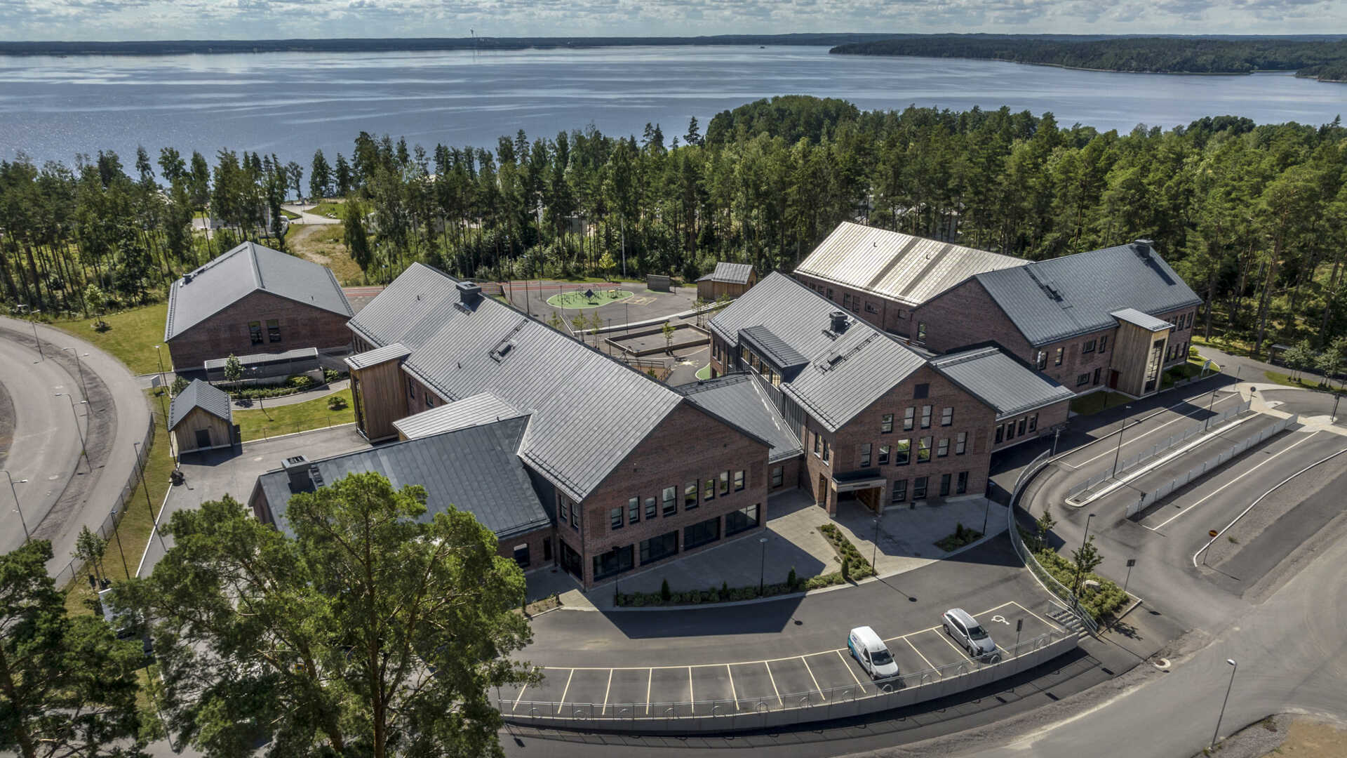 Brf Glanskogen flygvy