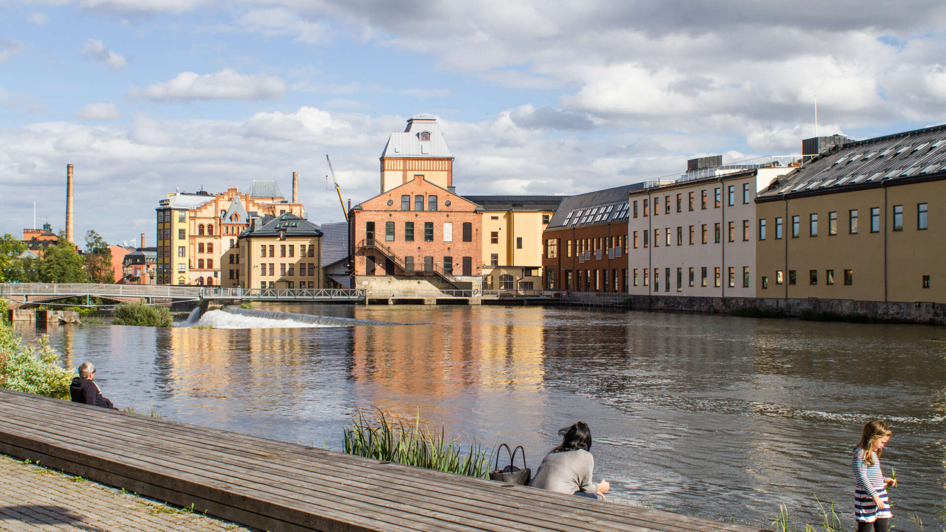 Motala ström i centrala Norrköping