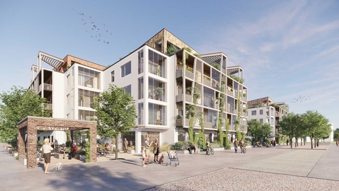 Huset och gångstråk