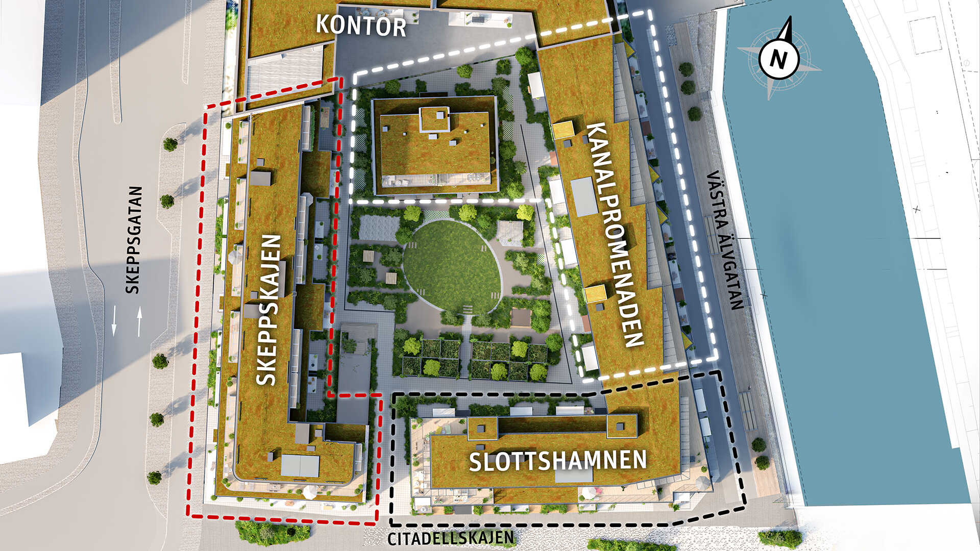 Situationsplan Citadellkajen Malmö