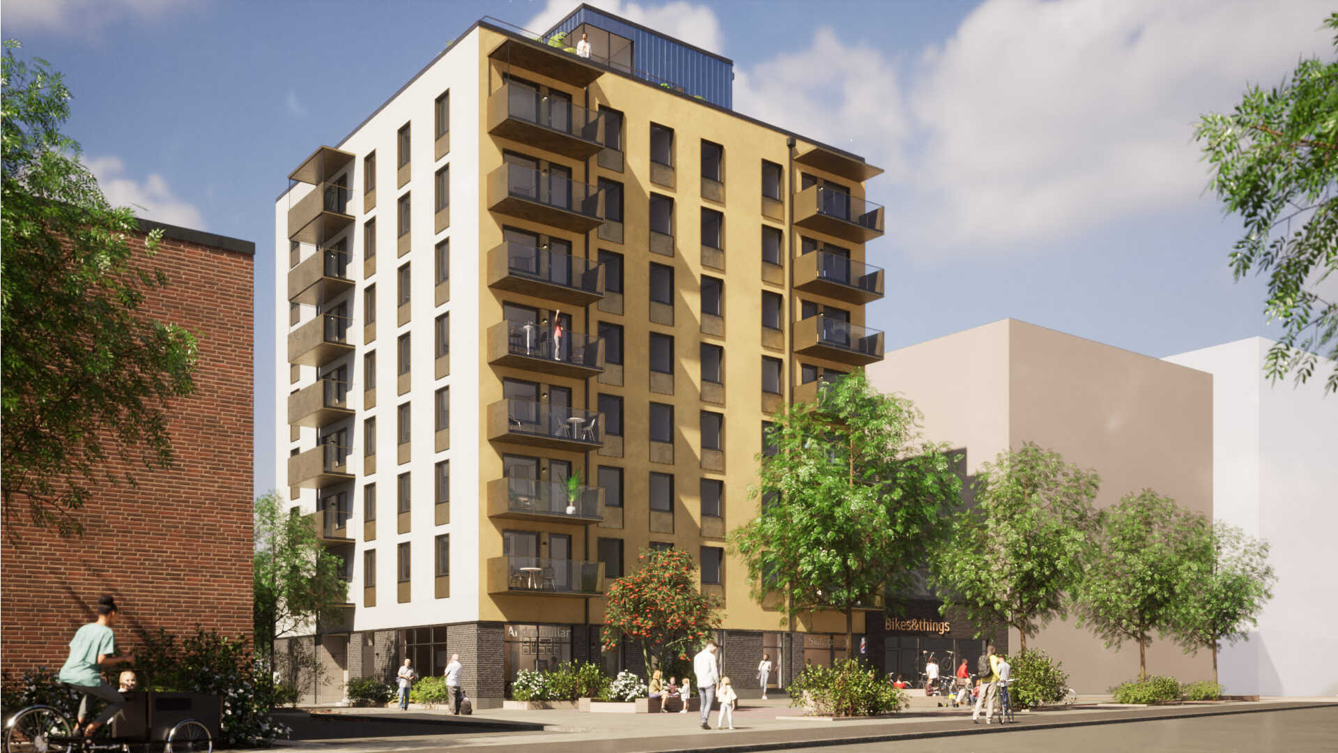 Bostadshuset från Metallverksgatan Kopparvalvet