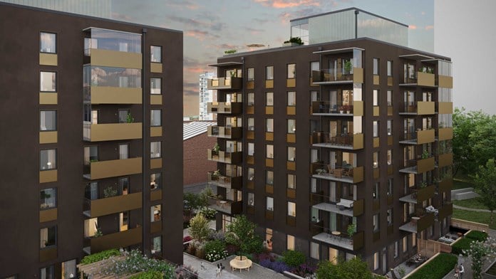 Brf Kopparvalvet Hus B  gårdshuset 