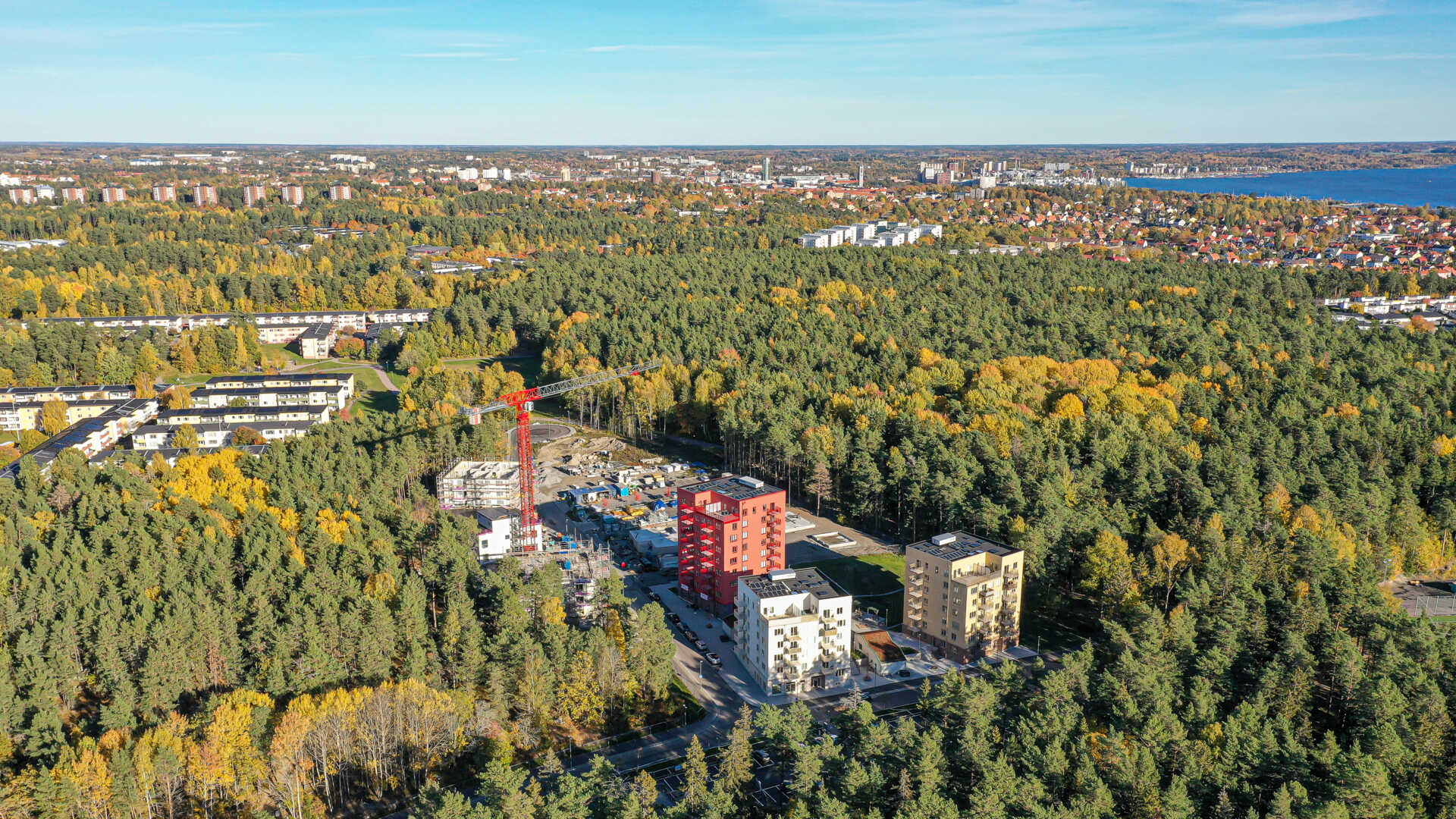 Tomten där Brf Tornsvalan byggs