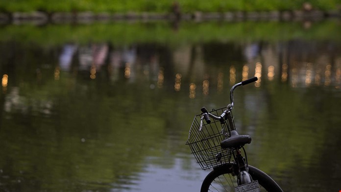 Cykel vid vatten