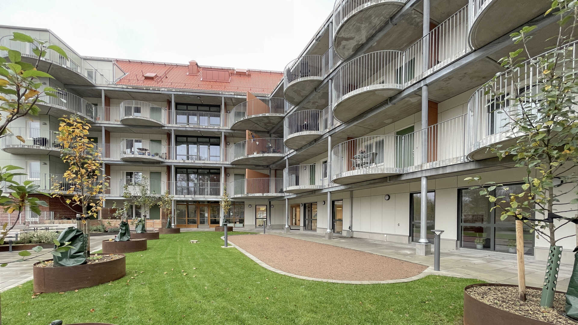 Boulebana på innergården KHF Höör