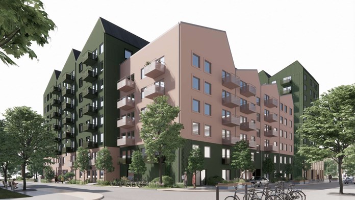 Hyresrätter i Uppsala  huset från nordöst